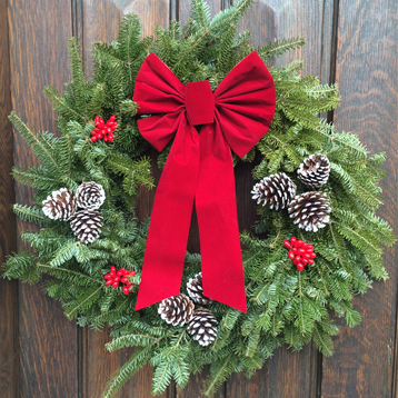 Newton Cemetery Deluxe Holiday Wreath