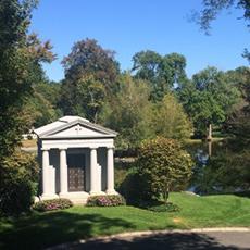 Newton Cemetery private family mausoleum Newton Cemetery private family mausoleum